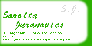 sarolta juranovics business card